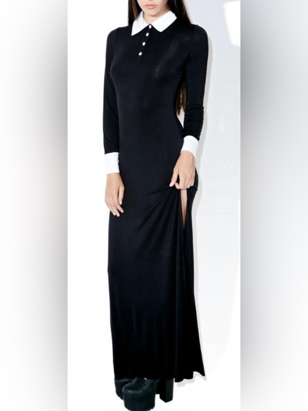 Killstar Cemetery Lane Maxi Dress Small Wednesday Addams Costume Halloween Goth